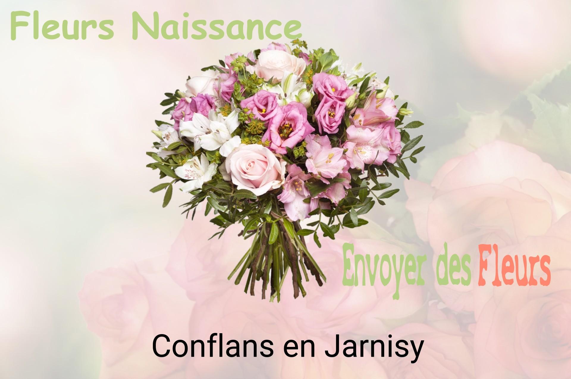 Bouquet de fleurs de naissance livré à Conflans-en-Jarnisy